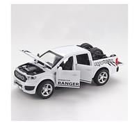 Diecast Model Car Ford 1 32 Highly Simulated Car Model Toy Children's Home Decoration Miniature Vehicle(White)