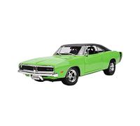 Diecast Model Car Maisto Figure 1 18 Dodge Challenger 1969 classic car simulation alloy car model collection Miniature Vehicle(green)