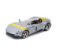 Diecast Model Car Model Car Alloy Car Collection Toy Boy 1 18 Simulation Original For Ferrari Monza SP1 Toy Diecast Car Miniature Vehicle(Grey)
