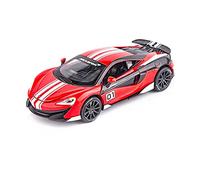 Diecast Model Car Track Edition 1 32 For McLaren 600LT Alloy Car Model Simulation Car Model Decoration Boy Children's Toy Car Miniature Vehicle(1)