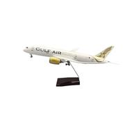 Diecast Model Plane 47CM Gulf Air Airline Airplane Model Toy 787 B787 Dreamliner Aircraft 1/130 Resin Replica Plane Model Collection For Display Collection and Gifts