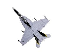Diecast Model Plane Diecast Metal 1:100 Scale F/A-18F F-18 F18 Super Hornet USAF Pirate Flag Militarized Combat Aircraft Model Toy For Display Collection and Gifts