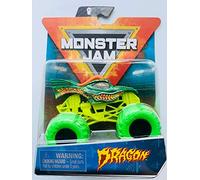 DieCast MonsterJam [Dragon] with Nitro Neon Green Wheels 1:64 Scale