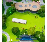 Diecast N Scale Bus Model for Train Layouts and For Miniature Railway Scenes ABS Material Construction 1:150 Proportion