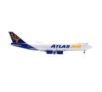 Diecast Plane Model For Alloy Collectible Aircraft Gift 1:400 Atlas Air "Number 30" Boeing B747-8F Diecast Jet Aircraft Model Flaps Down Single Plane