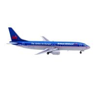 Diecast Plane Model For Alloy Collectible Aircraft Model 1:400 Scale British Airways Boeing B737-400 Die-cast Metal Aircraft Model Ornaments Single Plane