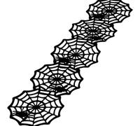 Diecut Felt Spider Web Table Runner I Pack of 1