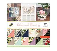 DieCuts with a View DCWV Premium Stack-12 x 12 Double-Sided Botanical Beauty Gold Foil 36 Seats, 614327, Multi-Colour