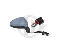DIEDERICHS 1020026 Wing mirror for AUDI A4 Right, primed, Convex, Complete Mirror, for electric mirror adjustment, Heatable
