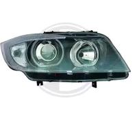 RHD LHD Headlight Pair Angel Eyes Clear Black For BMW 3 Series E90 2005-08