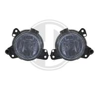 DIEDERICHS 1672289 Fog Light Set suitable for MERCEDES-BENZ C-Class, B-Class, VITO smoke grey