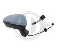 DIEDERICHS 1808124 Wing mirror suitable for OPEL ASTRA Right, primed, for electric mirror adjustment, Heatable, Convex