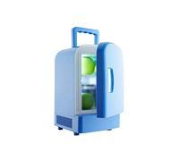 DieffematicBX Mini Fridge 4L Mini Car Fridge Travel Refrigerator Portable Powered Cool Heat Cooler And Warmer Home Office Freezer Car