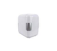 DieffematicBX Mini Fridge Car Refrigerator 4L Fridge Portable Small Refrigerator Cool Warmer Cosmetics Foods Fridge For Car (Color : White)