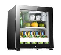 DieffematicBX Mini Fridge Household Small Refrigerator, Single Door Glass Thermostatic Wine Cabinet, Hotel Refrigerated Wine Cabinet