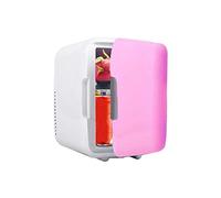 DieffematicBX Mini Fridge Portable 4L Car Freezer Fridge Refrigerator Car Home Dual Use Car Fridge Cooler Heater Universal Vehicle Parts (Color : Pink)