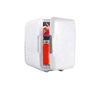 DieffematicBX Mini Fridge Portable 4L Car Freezer Fridge Refrigerator Car Home Dual Use Car Fridge Cooler Heater Universal Vehicle Parts (Color : White)