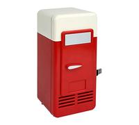 DieffematicBX Mini Fridge Portable 5V Desktop USB Electric Refrigerator Multi-functional Practical Mini Beverage Cooling Fridge