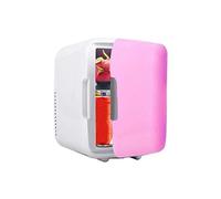 DieffematicBX Mini Fridge Portable Car Mini Fridge Refrigerator Freezer 4L Mini Fridge Refrigerator Car Fridge Heater Universal Vehicle Parts (Color : Pink)