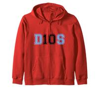Diego D10S Dios Futbol Football Soccer Legend Number 10 Zip Hoodie