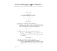 Diego Garcia Military Base and British Indian Ocean Territory Bill Amendments to be moved in Committee of the Whole House [Supplementary to the Marshalled List] (House of Lords) HLB 139 I b