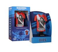 Diego Maradona 1976-1981 Retro Metal Football Shirt - Officially Licensed Miniature Alloy Replica Jersey Collectible Legend Display Gift