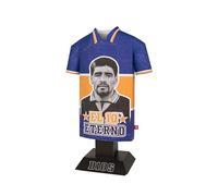 Diego Maradona 1995-1997 Retro Metal Football Shirt - Officially Licensed Miniature Alloy Replica Jersey Collectible Legend Display Gift