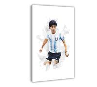 Diego Maradona - Argentina - Legend - Poster Canvas Poster Wall Art Decor Print Picture Paintings for Living Room Bedroom Decoration 12x18inch(30x45cm)