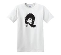Diego Maradona Che Guevara Style Football Legend Argentina Heavy Cotton t-Shirt White