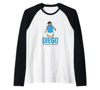 Diego Maradona El Milagro de Napoli Raglan Baseball Tee