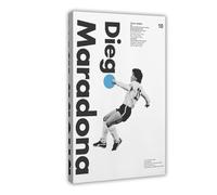 Diego Maradona Poster Canvas Poster Bedroom Decor Landscape Office Room Decor Gift 24x36inch(60x90cm)