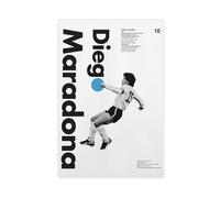 Diego Maradona Poster Canvas Poster Wall Art Decor Print Picture Paintings for Living Room Bedroom Decoration 16x24inch(40x60cm)