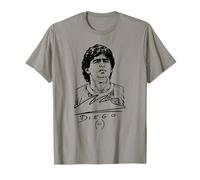 Diego Maradona Retro Autograph Design T-Shirt