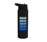 Diego Name Minimalist Design Stainless Steel Insulated Water Bottle