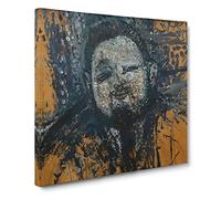 Diego Rivera by Amedeo Modigliani Canvas Print | Gallery Wrapped 30mm Frame Wall Art | 20x20 inches | Ready to Hang | Modern Picture | Living Room Bedroom Lounge Office