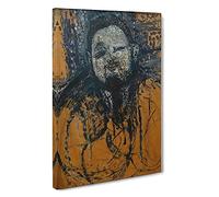 Diego Rivera By Amedeo Modigliani Canvas Print | Gallery Wrapped 30mm Frame Wall Art | 30x20 inches | Ready to Hang | Classic Picture | Living Room Bedroom Lounge Office