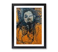 Diego Rivera By Amedeo Modigliani Classic Painting Framed Print | A2 Black Framed Wall Art | Ready to Hang | Classic Historical Picture | Living Room Bedroom Lounge Office