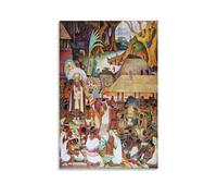 Diego Rivera Famous Painters' Works(The Zapotec Civilization)Printing Posters Canvas Art And Wall Art Picture Print Modern Family Bedroom Decors 16x24inch(40x60cm)