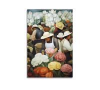 Diego Rivera Painter Masterpiece Poster Recolectoras De Flores Decorative Painting Canvas Wall Art Living Rooms Bedroom Painting 20x30inch(50x75cm)