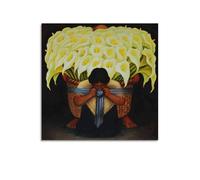 Diego Rivera Painter's Work《The Flower Carrier》printed Posters Picture Canvas Wall Paint Arts Decor Modern Home Artworks 16x16inch(40x40cm)