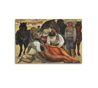 Diego Rivera Printed Posters Liberation of The Peon Canvas Wall Art Decorative Bedroom Modern Home Print Picture Artworkss 08x12inch(20x30cm)