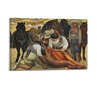 Diego Rivera Printed Posters Liberation of The Peon Canvas Wall Art Picture Prints Hanging Photo Idea Decor Homes Artworks 08x12inch(20x30cm)