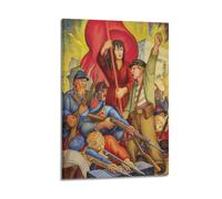 Diego Rivera Works (Communards) Traditional Artist Artwork Printed Wall Hanging Canvas Poster 12x18inch(30x45cm)