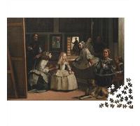Diego Velazquez 1000 Piece Wooden Jigsaw Fine Art Puzzles for Adults Fun Jigsaws 1000 Pieces Oil Painting Jigsaw Puzzle Presents for World-famous Paintings Jigsaws