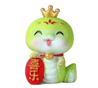 DIEKE Colorful Resin Snake Sculpture Snake Figurine Statue Flower Vase Good Fortunes Charm For Collectors Household Adornment