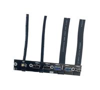 DIEKE Computer Case Expansion Bracket With 5 USB Port 20Gbps USB C USB3.0 USB2.0 Port LED Switches For Motherboards Flat Cable