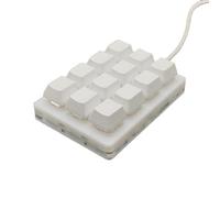 DIEKE Ergonomic Keypad 12 Key Customizable Keyboard With Dedicated Media Controls For Streamlined Workflow Customizable Keyboard