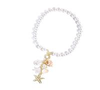 DIEKE Fashionable Natural Shell Pendant Necklace Unique Irregular Shape Portable Sturdy Alloy Chain Jewelry Accessory Gifts