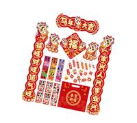 DIEKE Festival 2026 Horse Year Door Couplets and Blessing Sticker Chinese New Decoration Set for Family of Horse Blessing Set