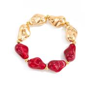 DIEKE Stylish Resin Elastic with Unique Irregular Designs for Women Fashion Accessories Irregular Resin Stretch Women